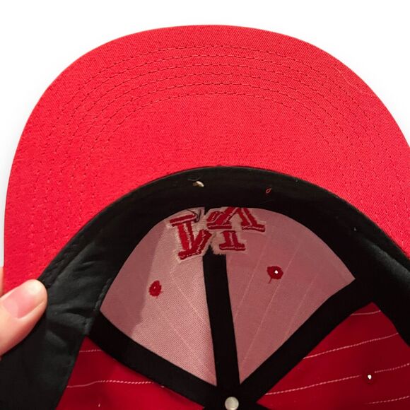 New York Yankees Steps Baseball Pro Modal Fitted Hat Mens Medium Red Striped - Picture 8 of 9